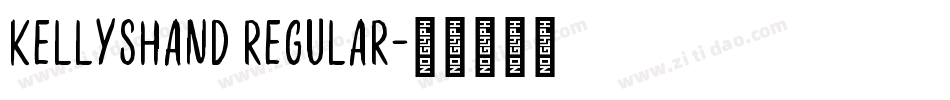 KellysHand Regular字体转换